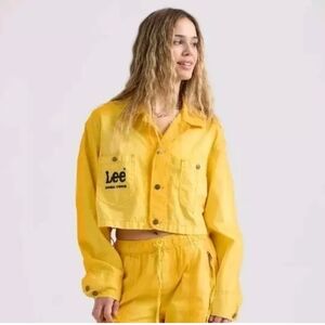 NWT Lee X Angel Chen Yellow Crop Jacket Medium